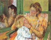 Mary Cassatt, Mother Combing her Child Hair